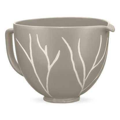 Kitchenaid KSM2CB5BL 5 Quart Bare Leaves Ceramic Bowl