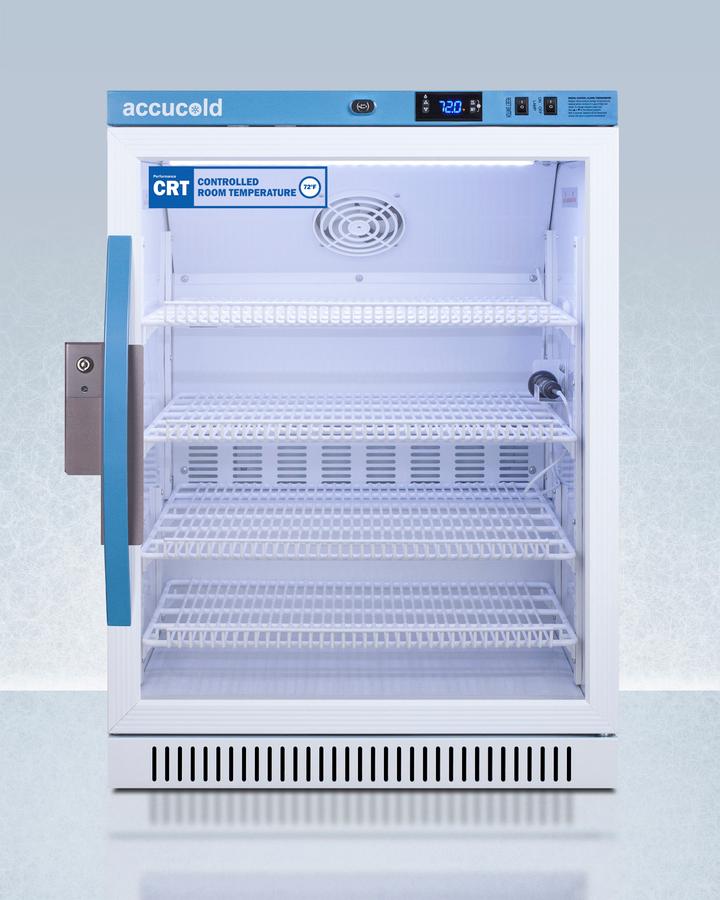 Summit ARG6PVCRT 6 CU.FT. ADA Height Upright Controlled Room Temperature Cabinet