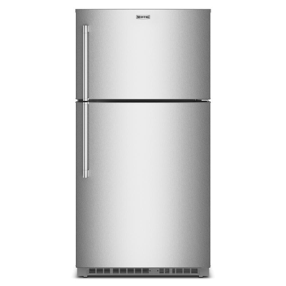 Maytag MRTX5121TZ 33-Inch Wide Top-Freezer Refrigerator with Garage Mode-21 Cu. Ft.
