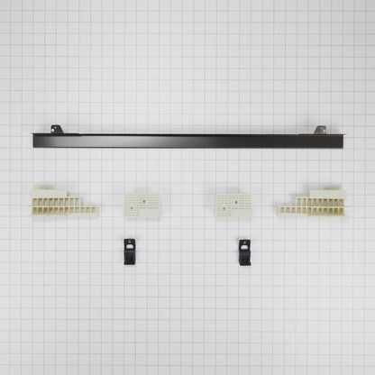 Maytag W11173701 27" Combination Wall Range Flush Installation Trim Kit, Black/Stainless Steel, fits WOC75EC7HV