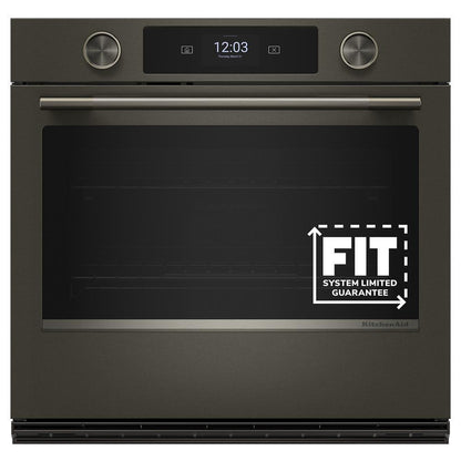 Kitchenaid KOES930SBE 30-inch Smart Electric Single Wall Oven with Intelligent Cooking Camera - Black Ore
