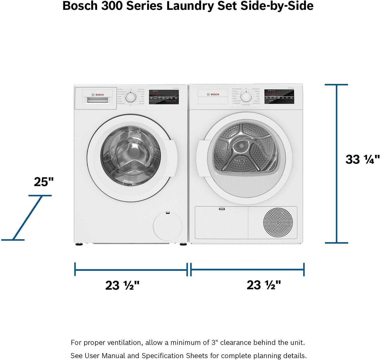 Bosch 300 Series Compact Condensation Dryer WTG86403UC