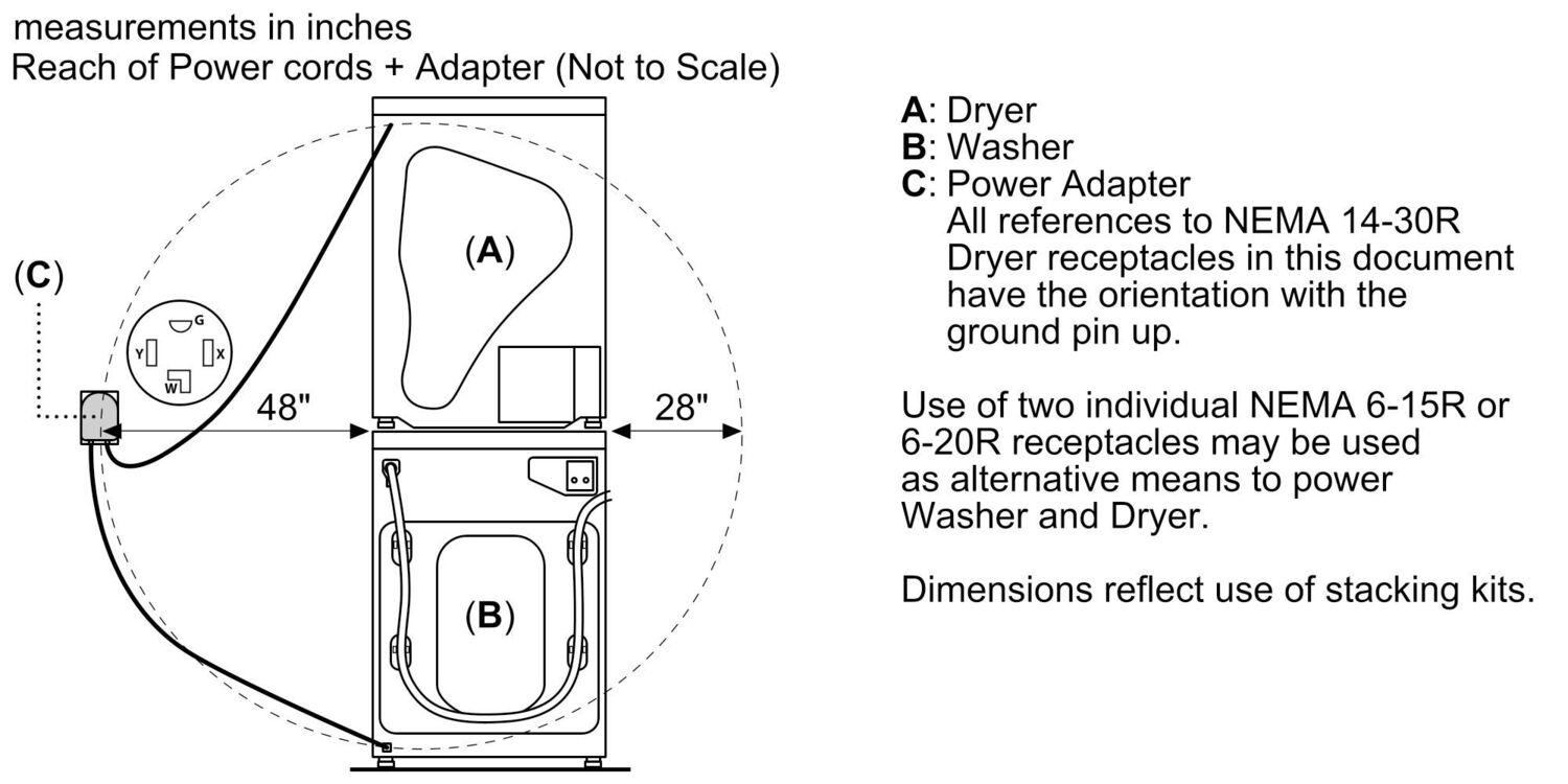 300 Series Washer - 208/240V, Cap. 2.2 cu.ft., 15 Cyc.,1,400 RPM, 54 dBA White/Door, ENERGY STAR