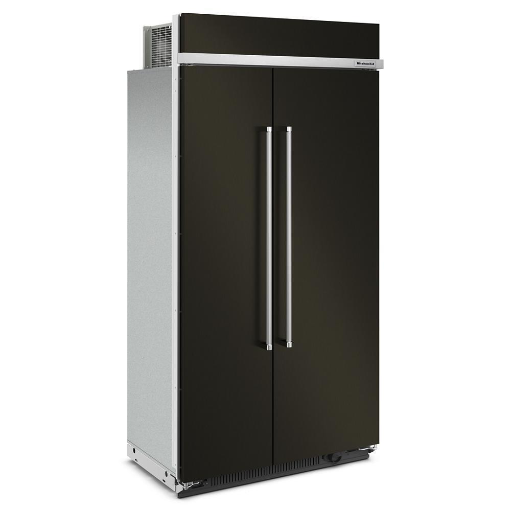 Kitchenaid KBSN702MBS 25.5 Cu Ft. 42" Built-In Side-by-Side Refrigerator with PrintShield™ Finish