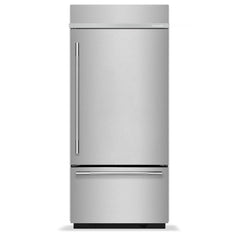 Kitchenaid KBBL336SPS 20.8 Cu. Ft. 36-Inch Built-In Bottom Mount Refrigerator with Left Door Swing and Signature Platinum Interior in PrintShield® Stainless Steel