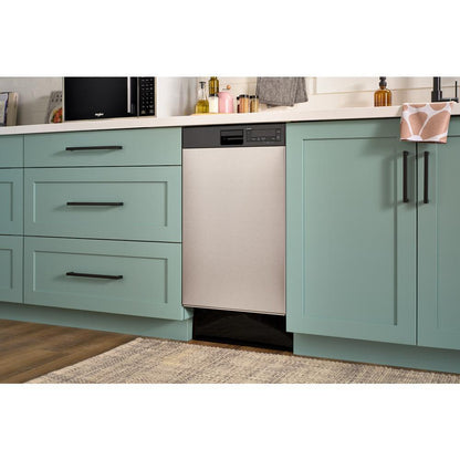 Whirlpool WDFS5118SS 18" Stainless Steel Dishwasher with Half Load Cycle and Triple Spray Arms - 48 dBA