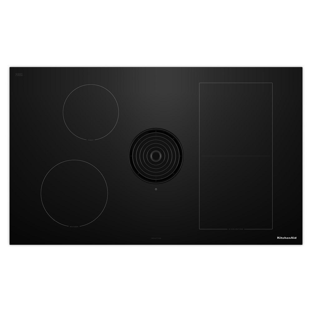 Kitchenaid KCID936SBL 36-inch NextGen Induction Downdraft Cooktop with Bridge XL Even-Heat™ Zone