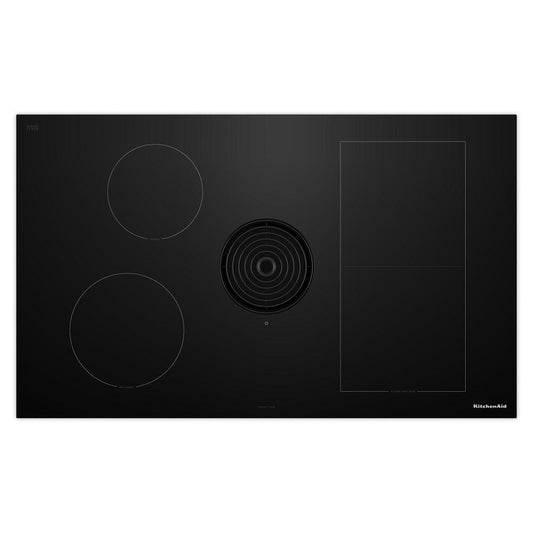 Kitchenaid KCID936SBL 36-inch NextGen Induction Downdraft Cooktop with Bridge XL Even-Heat™ Zone