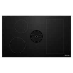 Kitchenaid KCID936SBL 36-inch NextGen Induction Downdraft Cooktop with Bridge XL Even-Heat™ Zone