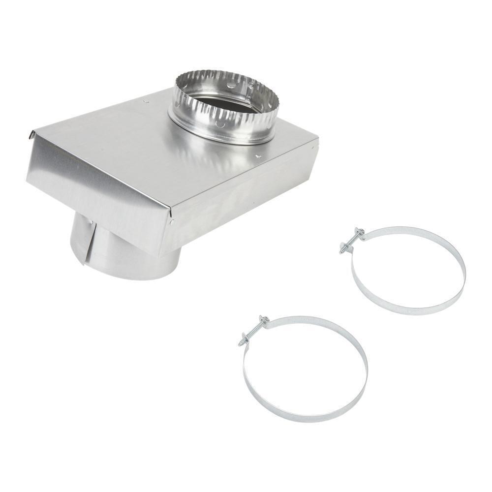Maytag 8171587RP 0"-5" Dryer Exhaust Periscope Kit for 2.5" clearance, with 1 male fitting, 1 extra-long draw band collar, and 2 clamps