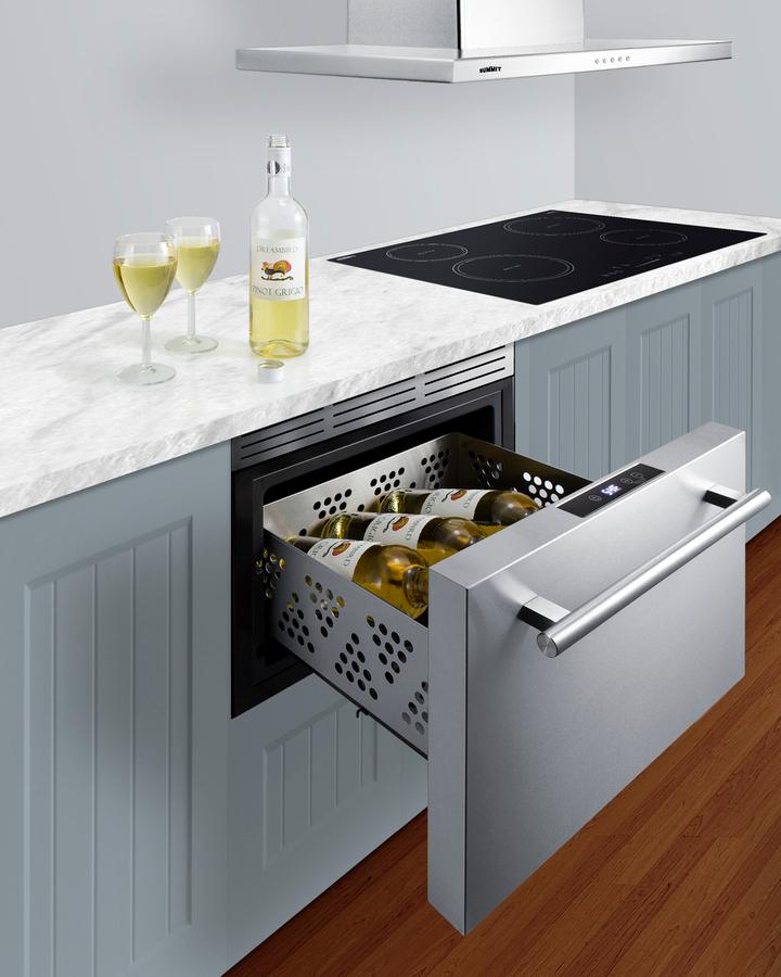 Summit COOL1D 18" Wide Built-in Wine/beverage Cooler Drawer