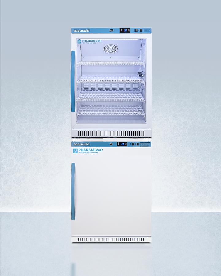 Summit ARG6PVAFZ5PVBIADASTACK 24" Wide Performance Series All-refrigerator/all-freezer Combination