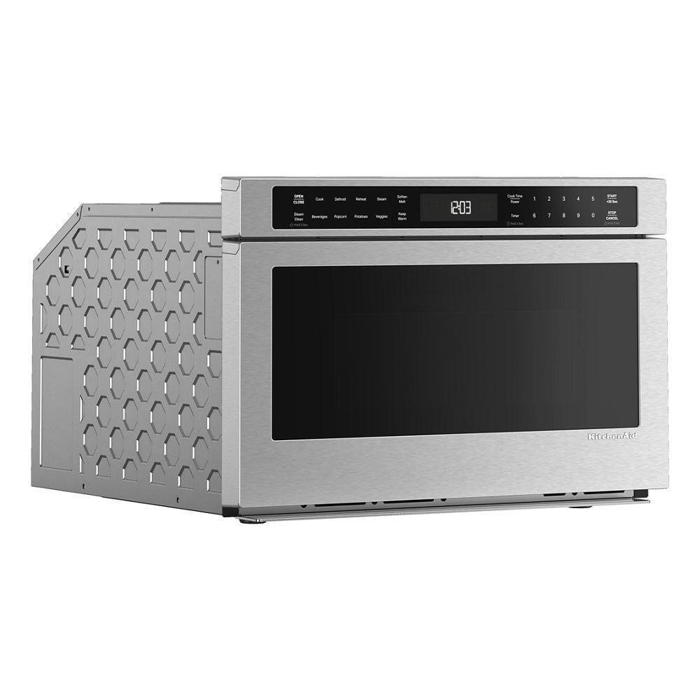 Kitchenaid KMBD524TPS 24" Under-Counter Microwave Oven Drawer with Steam Cooking