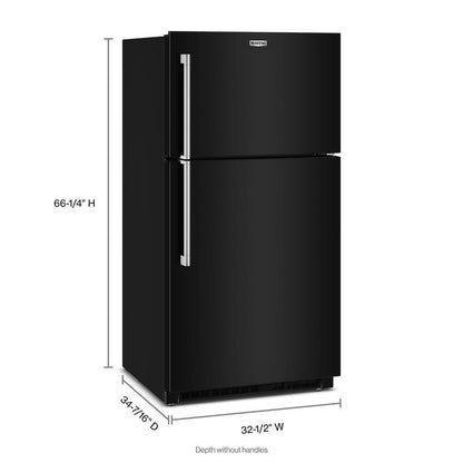 Maytag MRTX5121TB 33-Inch Wide Top-Freezer Refrigerator with Garage Mode-21 Cu. Ft.