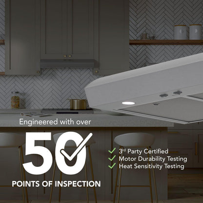 MTR1303SS Broan-NuTone 30-Inch Under Cabinet Range Hood, ENERGY STAR, 350 Max Blower CFM, Stainless Steel