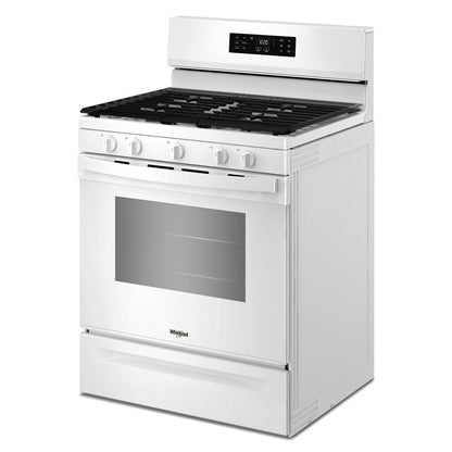 Whirlpool WFGS4530SW 30-inch Gas Range with Air Cooking Technology and Steam Clean