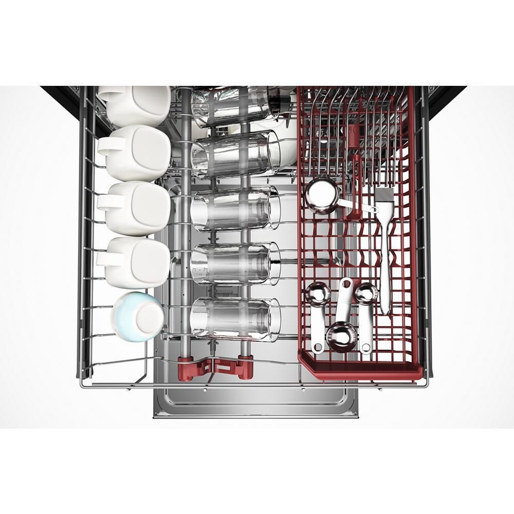Kitchenaid KDTS434SPS 360(degree) Max Jets™ Third Rack Dishwasher with Stemware Shield and Stemware Clips, 44 dBA