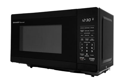 Sharp SMC0760HB 0.7 cu. ft. Black Countertop Microwave Oven