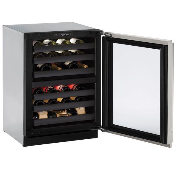 U-Line 3024zwc 24" Dual-zone Wine Refrigerator With Stainless Frame Finish and Field Reversible Door Swing (115 V/60 Hz Volts /60 Hz Hz)