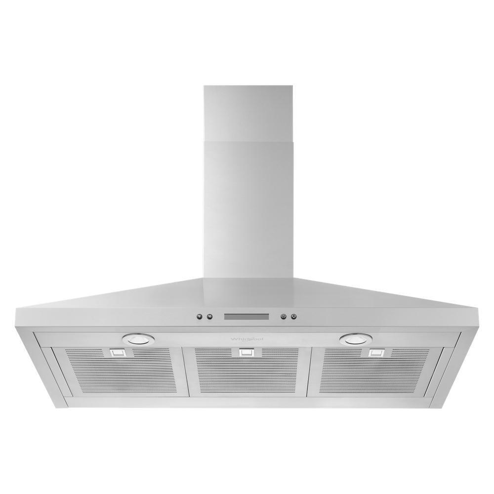 Whirlpool WVW93UC6LS 36" Chimney Wall Mount Range Hood with Dishwasher-Safe Grease Filters