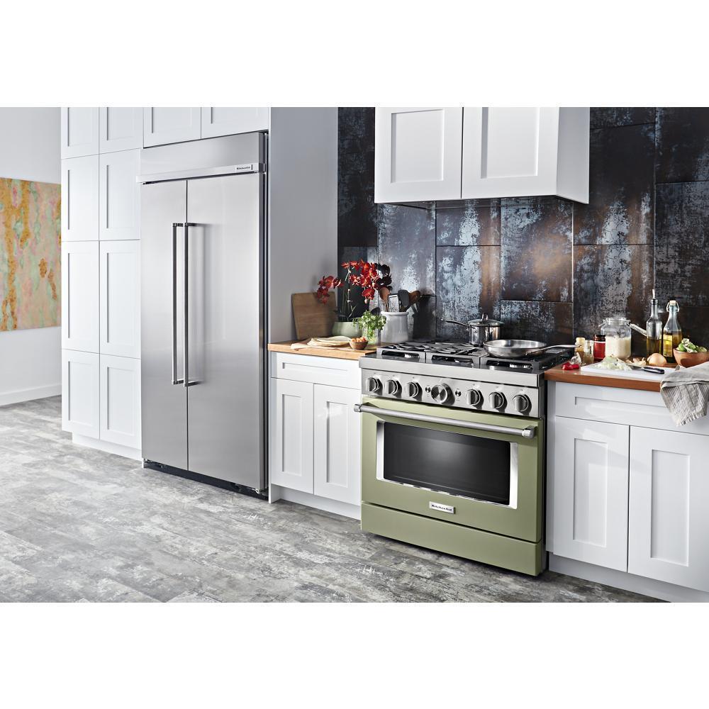 KFDC506JAV KitchenAid® 36'' Smart Commercial-Style Dual Fuel Range with 6 Burners