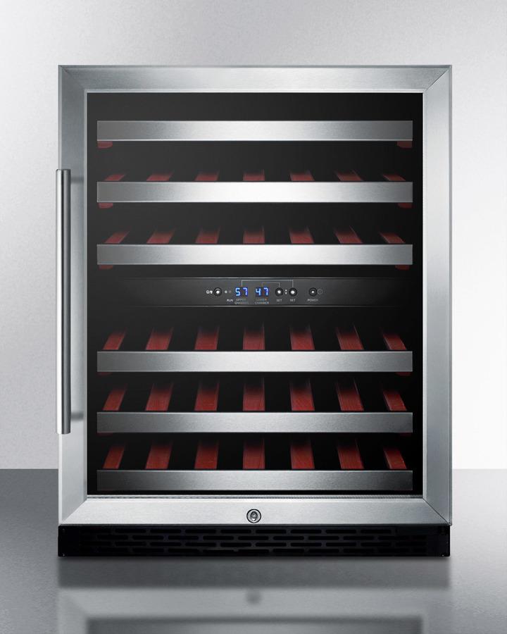 Summit SWC530BLBISTADA 24" Wide Built-in Wine Cellar, ADA Compliant