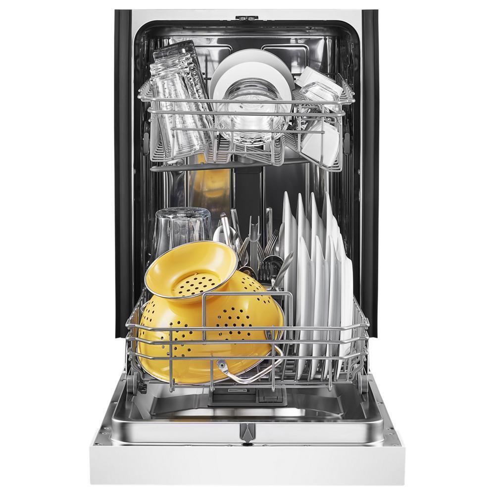 Whirlpool WDPS5118PW Small-Space Compact Dishwasher with Stainless Steel Tub