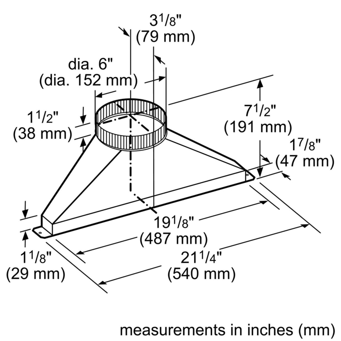 Bosch HDDSTRAN6 installation accessory
