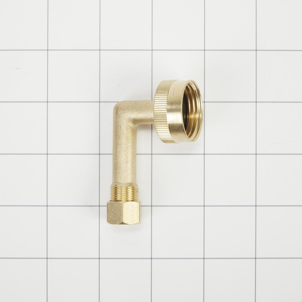Kitchenaid W10278635RP Dishwasher Water Line Installation Kit with 6' hose, 3/8" x 3/8" NPT male compression elbow, 3/4" x 3/8" brass gooseneck