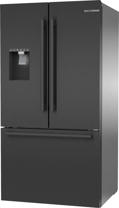 Bosch B36FD50SNB 500 Series French Door Bottom Mount Refrigerator 36" Black Stainless Steel, Total No Frost