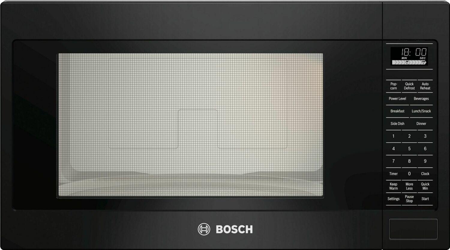 Bosch 500 Series, 2.1 Cu Ft Built-in Microwave, Black