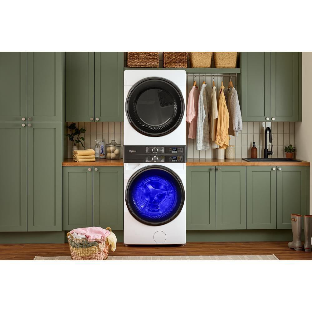 Whirlpool WGF5727TW Smart ENERGY STAR® Front Load Laundry Tower with UV Clean Technology & FreshFlowTM Vent System 4.5 cu. ft. Washer & 7.4 cu. ft. Gas Dryer