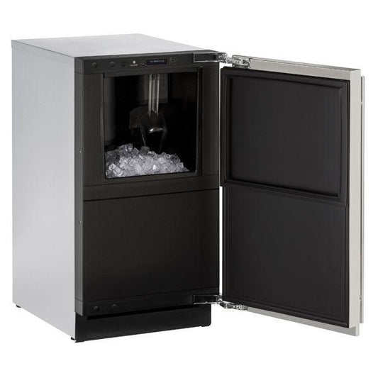 U-Line U3018CLRS40C 3018clr 18" Clear Ice Machine With Stainless Solid Finish and Pump (115 V/60 Hz)