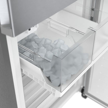 Bosch B24CB80ESS 800 Series, free-standing fridge-freezer with freezer at bottom, 24'', Brushed steel (with anti-fingerprint), Total No Frost