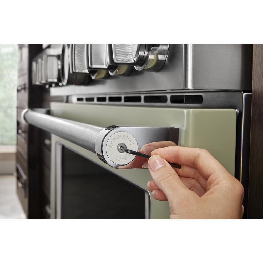 Whirlpool W11368841MP KitchenAid Commercial-Style Range Handle Medallion Kit - Mascarpone (Includes Two Medallions, Screws, and One 1/8-IN Hex Wrench)