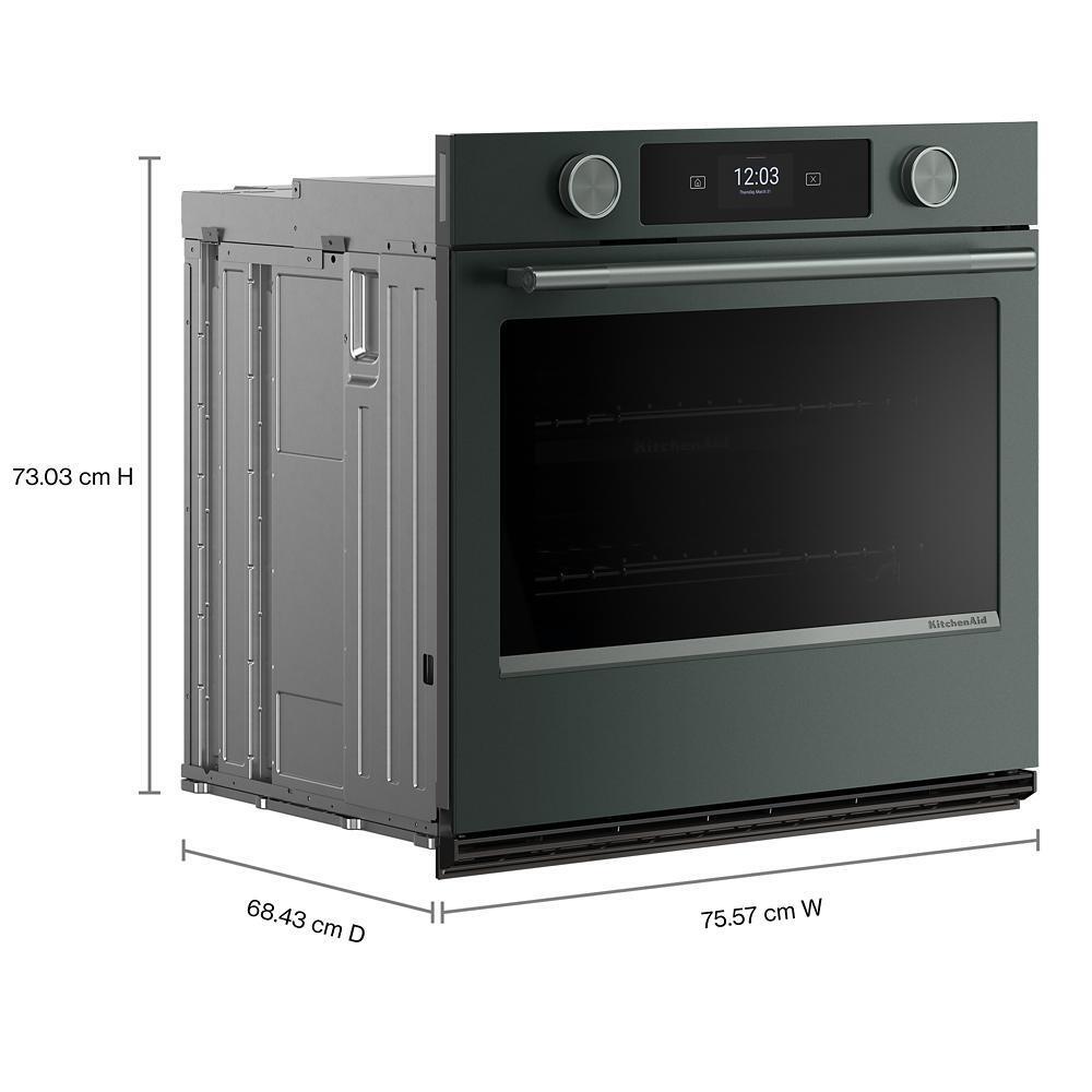 Kitchenaid KOES930SJP 30-inch Smart Electric Single Wall Oven with Intelligent Cooking Camera - Juniper