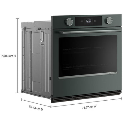 Kitchenaid KOES930SJP 30-inch Smart Electric Single Wall Oven with Intelligent Cooking Camera - Juniper