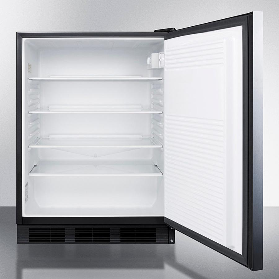 Summit FF7LBLKBISSHHADA 24" Wide Built-in All-refrigerator, ADA Compliant