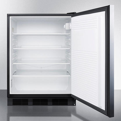 Summit FF7LBLKBISSHHADA 24" Wide Built-in All-refrigerator, ADA Compliant