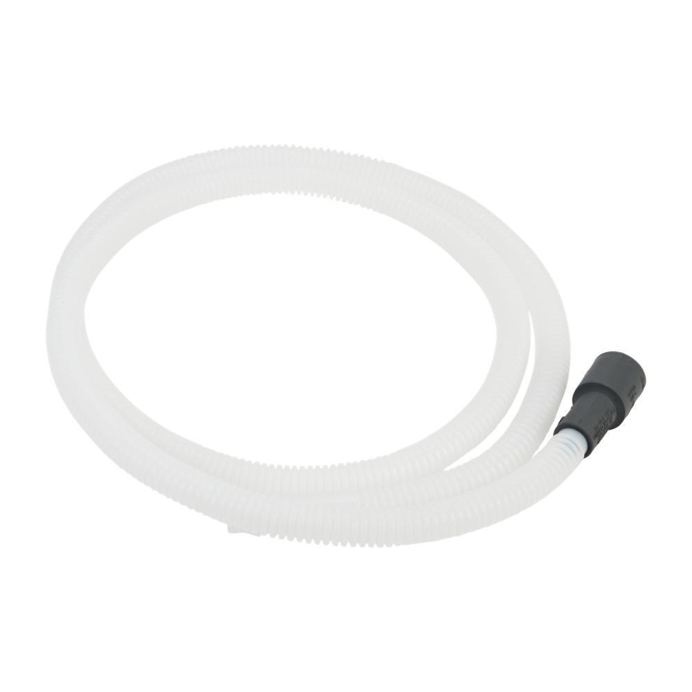 Whirlpool 8269144A Dishwasher Drain Hose Extension, White-colored, with 6' flexible corrugated plastic hose for tall tub models