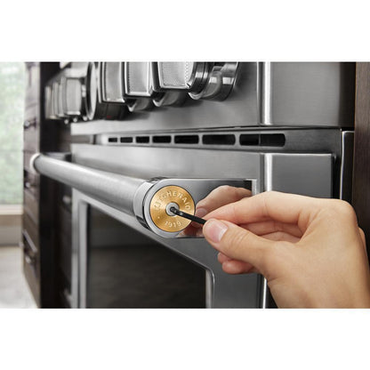 Maytag W11368841NE KitchenAid Commercial-Style Range Handle Medallion Kit - Gold (Includes Two Medallions, Screws, and One 1/8-IN Hex Wrench)