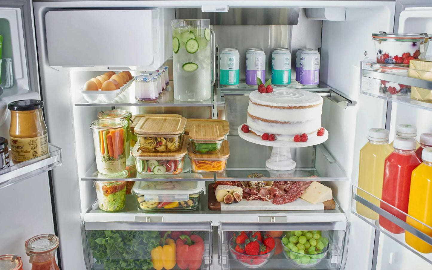 Bosch B36FD52SNS 500 Series, French Door Bottom freezer, multi door, 36'', Brushed steel (with anti-fingerprint), Total No Frost