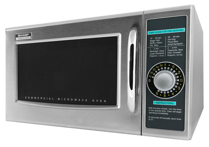 Sharp R21LCFS Medium-Duty Commercial Microwave Oven With 1000 Watts