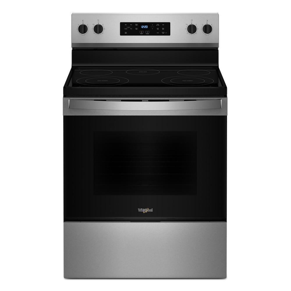 Whirlpool WFES3330RS 30-inch Electric Range with Steam Clean