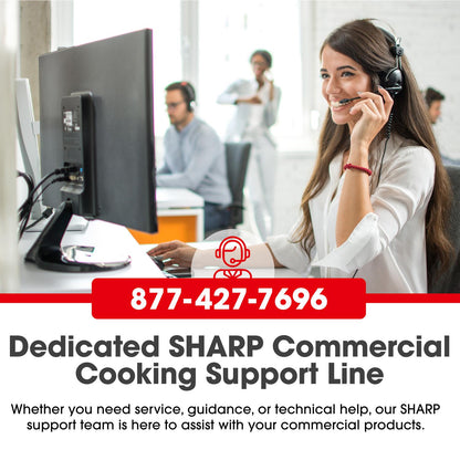 Sharp R21LCFS Medium-Duty Commercial Microwave Oven With 1000 Watts