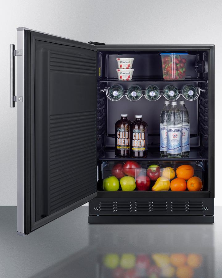 Summit FF708BLSSRSLHD 24" Wide All-refrigerator