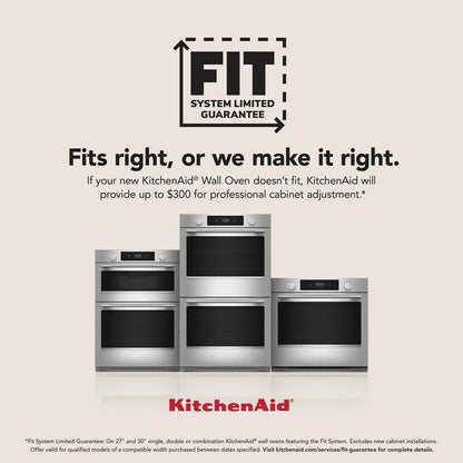 Kitchenaid KOEC527SPS 27-inch Electric Combo Wall Oven with No Preheat Air Fry Mode - PrintShield™ Finish