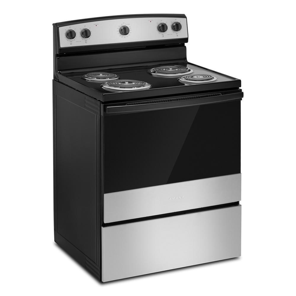 ACR4203MNS Amana® 30-inch Electric Range with Easy-Clean Glass Door