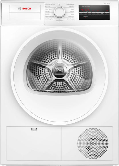 Bosch WPA12100UC 300 Series, condenser tumble dryer, White