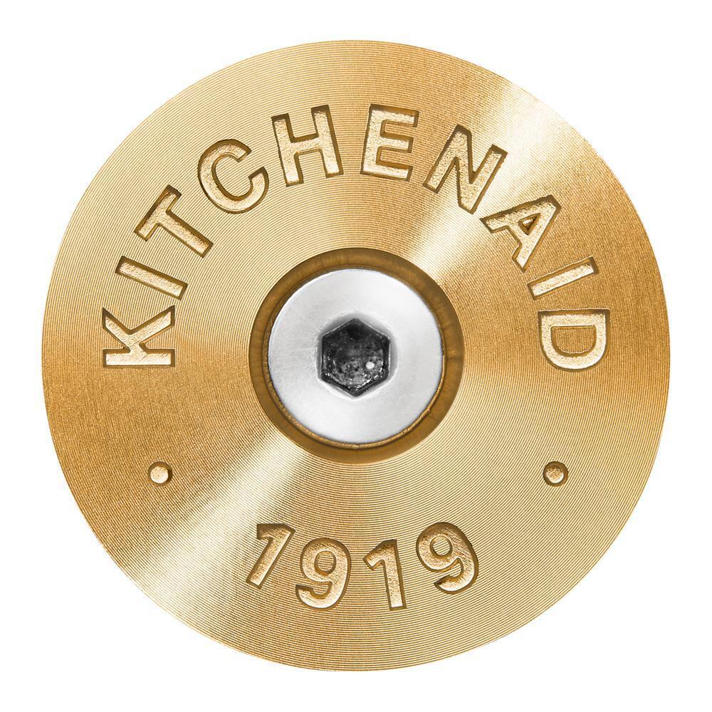 Whirlpool W11368841NE KitchenAid Commercial-Style Range Handle Medallion Kit - Gold (Includes Two Medallions, Screws, and One 1/8-IN Hex Wrench)